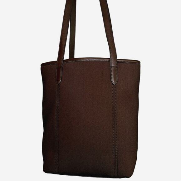 Coach Brown Neoprene Leather Shoulder Strap Classic Chic - Picture 3 of 6